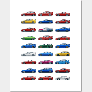 JDM Cars mega mix Posters and Art